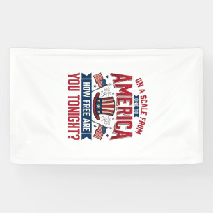 Patriotisches Amerika Wie Frei Bist Du Heute Abend Banner