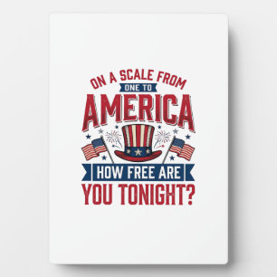 Patriotisches Amerika Wie Frei Bist Du Heute Abend Fotoplatte