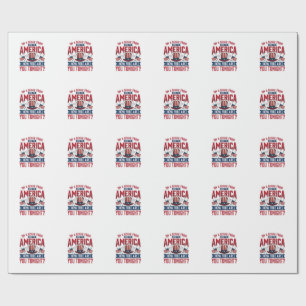 Patriotisches Amerika Wie Frei Bist Du Heute Abend Geschenkpapier