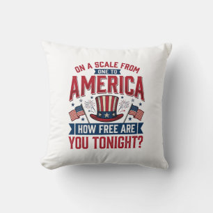Patriotisches Amerika Wie Frei Bist Du Heute Abend Kissen