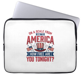 Patriotisches Amerika Wie Frei Bist Du Heute Abend Laptopschutzhülle