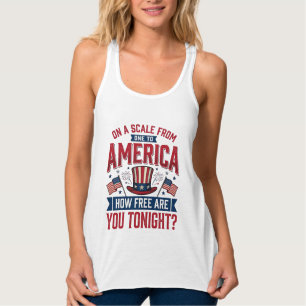 Patriotisches Amerika Wie Frei Bist Du Heute Abend Tank Top