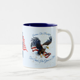 Patriotisches Amerika - Wunderschöne Tasse-Adlerfl Zweifarbige Tasse