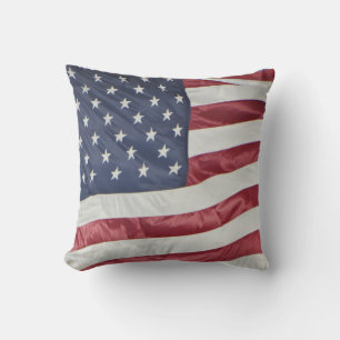 Patriotisches Amerikanische Flagge Rot Weiß Blau K Kissen Für Draußen