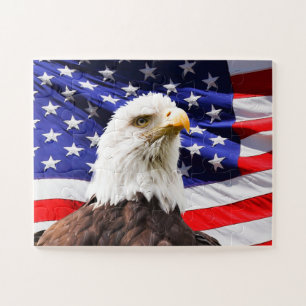 PATRIOTISCHES AMERIKANISCHES ADLER-JIGSAW-PUZZLE