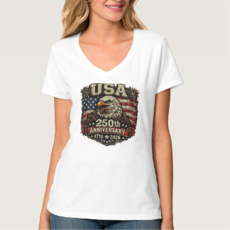 Patriotisches Amerikanisches Adler Rot Weiß und Bl T-Shirt