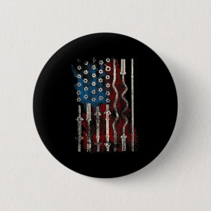 Patriotisches amerikanisches Flaggen-Fitnessstudio Button