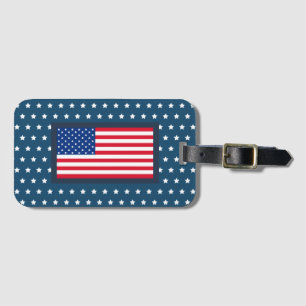 Patriotisches amerikanisches Flaggen-Gepäckanhänge Gepäckanhänger
