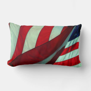 Patriotisches amerikanisches Flaggen-Lendenkissen Lendenkissen