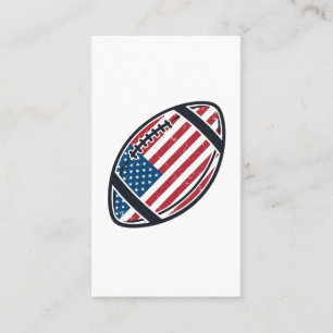 Patriotisches amerikanisches Fußball-Vintage-Vekto Visitenkarte