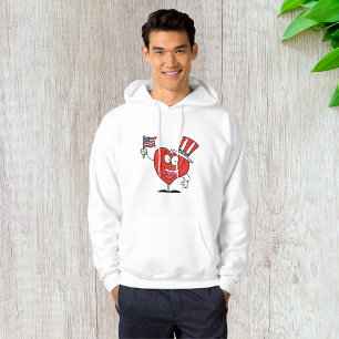 Patriotisches amerikanisches Herz Hoodie