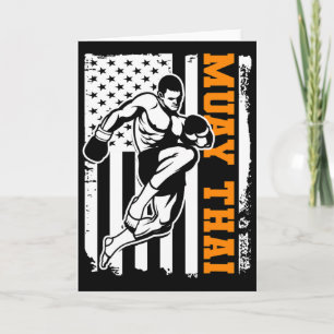 Patriotisches amerikanisches Kickboxen Geschenk Mu Karte