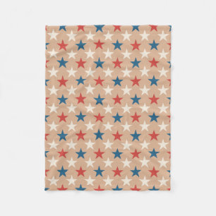 Patriotisches Amerikanisches Sterne-Muster Fleecedecke