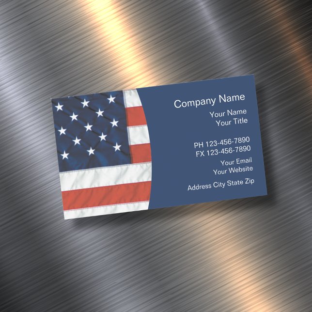 Patriotisches amerikanisches Thema Magnetische Visitenkarte (Von Creator hochgeladen)