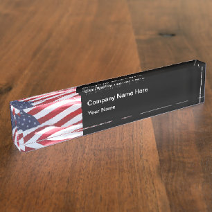 Patriotisches amerikanisches Thema Namensplakette