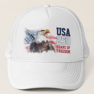 Patriotisches Amerikas 250. Jubiläum USA Freiheit Truckerkappe