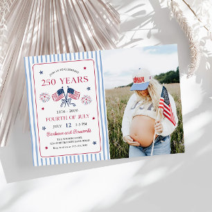 Patriotisches Amerikas 250. Jubiläumsfoto Einladung