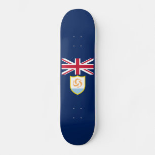 Patriotisches Anguilla-Flagge-Skateboard Skateboard