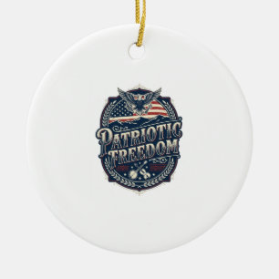 Patriotisches Appalachian-Erbe-Vektorgrafik-T-Shir Keramik Ornament
