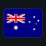 Patriotisches australisches Flaggenmagnet Magnet<br><div class="desc">Die Nationalflagge Australiens.</div>