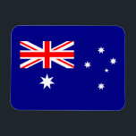 Patriotisches australisches Flaggenmagnet Magnet<br><div class="desc">Die Nationalflagge Australiens.</div>