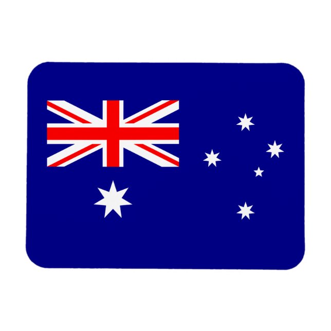 Patriotisches australisches Flaggenmagnet Magnet (Horizontal)