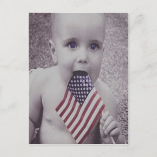 Patriotisches Baby Postkarte