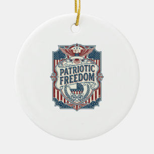 Patriotisches Baby Shower Vektorgrafik T-Shirt Keramik Ornament