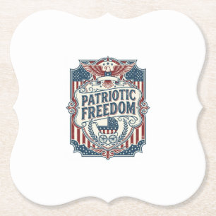Patriotisches Baby-Shower-Vektorgrafik-T-Shirt Untersetzer