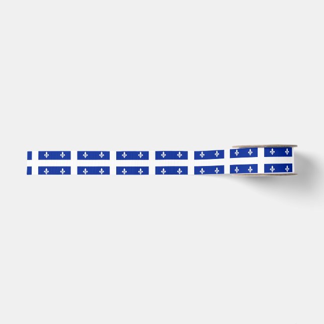 Patriotisches Band mit Flagge Quebec Ripsband (Vorderseite)