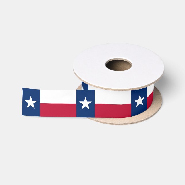 Patriotisches Band mit Flagge von Texas Satinband (Spule)