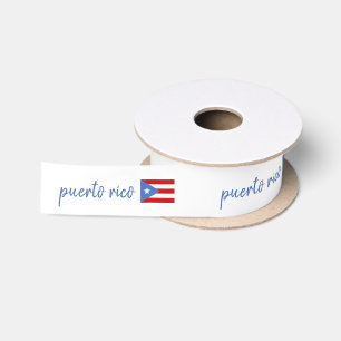 Patriotisches Band mit puertorikanischer Flagge Satinband