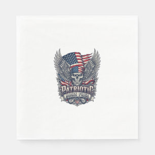 Patriotisches Bandana-Rocker-Altes-Glorien-Musik-R Serviette