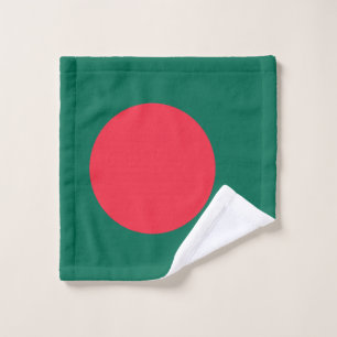 Patriotisches bangladeschisches Flagge Waschtuch Waschlappen