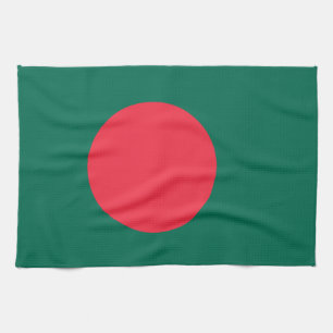 Patriotisches bangladeschisches Flaggen-Küchenhand Geschirrtuch