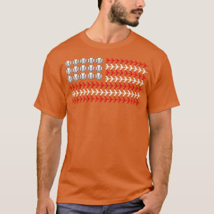 Patriotisches Baseball der amerikanischen Flagge 1 T-Shirt