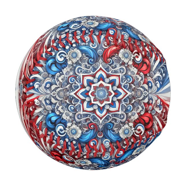 Patriotisches Baseball mit französischen Farben (Vorderseite Links)