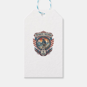 Patriotisches Beachcomber-Vektorgrafik-T-Shirt_1 Geschenkanhänger