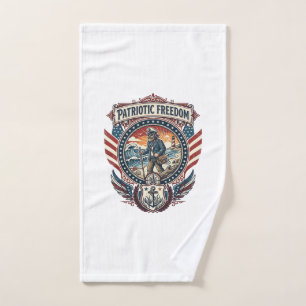 Patriotisches Beachcomber-Vektorgrafik-T-Shirt_1 Handtuch