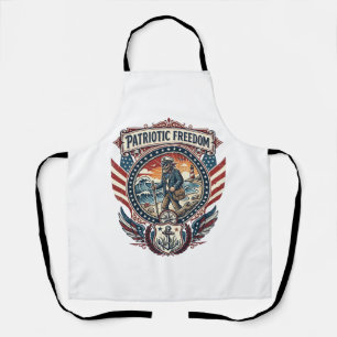 Patriotisches Beachcomber-Vektorgrafik-T-Shirt_1 Schürze