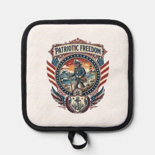 Patriotisches Beachcomber-Vektorgrafik-T-Shirt_1 Topflappen