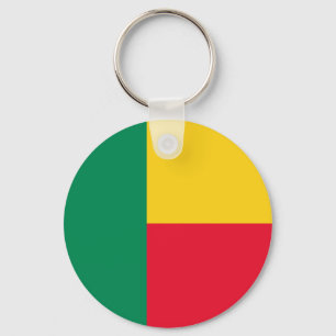 Patriotisches Benin-Flagge-Schlüsselanhänger Schlüsselanhänger