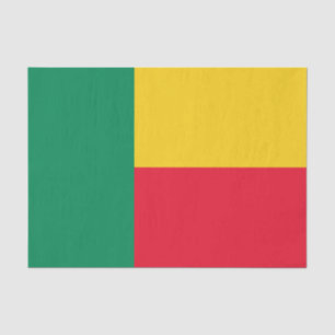 Patriotisches Benin-Flagge-Tissue-Papier Seidenpapier