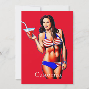 Patriotisches Bikini-Fitness-Model Thunder_Cove  Einladung