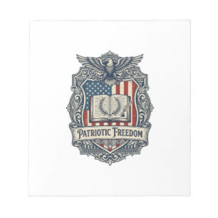 Patriotisches Buchclub-Vektorgrafik-T-Shirt Notizblock