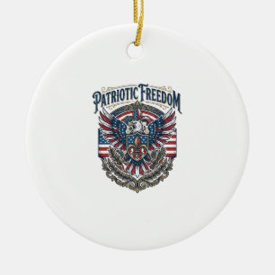 Patriotisches Cajun-Stolz Vektorgrafik T-Shirt_1 Keramik Ornament
