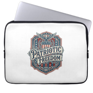 Patriotisches Country Gospel Vektorgrafik T-Shirt Laptopschutzhülle