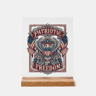 Patriotisches County-Parade-Vektorgrafik-T-Shirt_1 Acrylschild