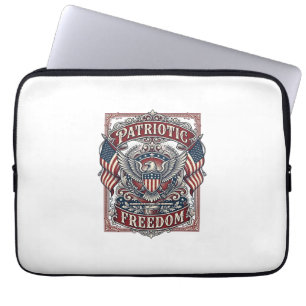 Patriotisches County-Parade-Vektorgrafik-T-Shirt_1 Laptopschutzhülle