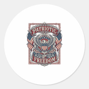 Patriotisches County-Parade-Vektorgrafik-T-Shirt_1 Runder Aufkleber
